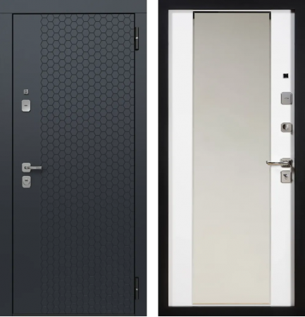 TR 8 ЮП-24 ZB 856-2 Грей - ЮП-16 с зеркалом ZB Белый