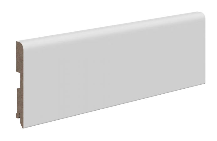 Плинтус COLORIT с прямым профилем 100 Белая эмаль