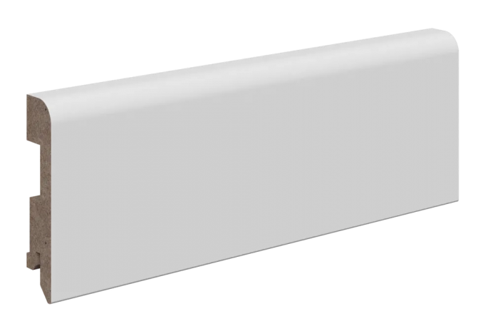 Плинтус Winter/Эстель 70 Белая эмаль