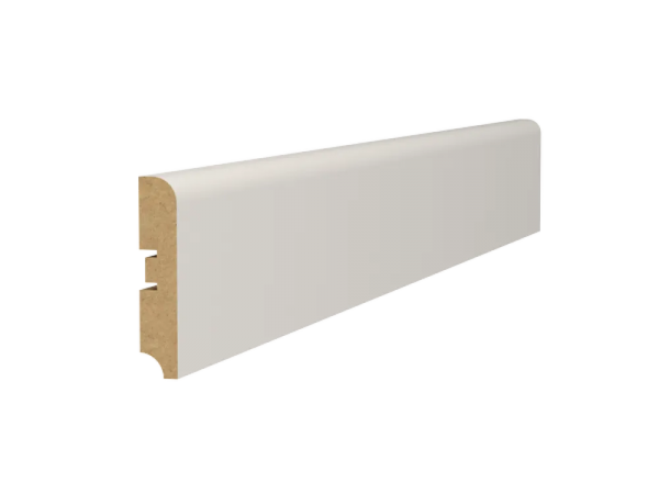 Плинтус Baquette 16*80*2050 ПРЯМОЙ Молочный матовый