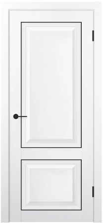 KX 72 ДГ Белый полипропилен Молдинг Черный