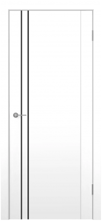 MX 5 ДГ Белый полипропилен Молдинг Черный