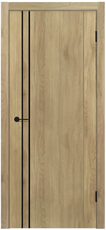 MX 5 ДГ Дуб плато Молдинг Черный