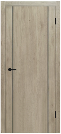 MX 3 ДГ Дуб вайт Молдинг Черный