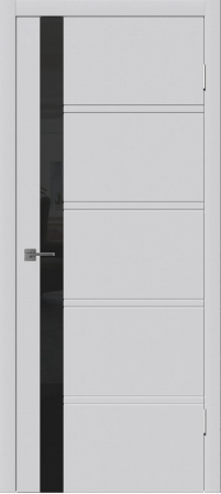 Бостон ДО черный лак Светло-серая эмаль