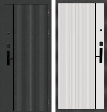 M9 S-11 ФЛП-39 Черная шагрень - ФЛП-39 Velluto Bianco AG 700