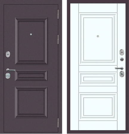 M53 с фрезеровкой Букле опал - ФЛ-10 Velluto Bianco AG 700